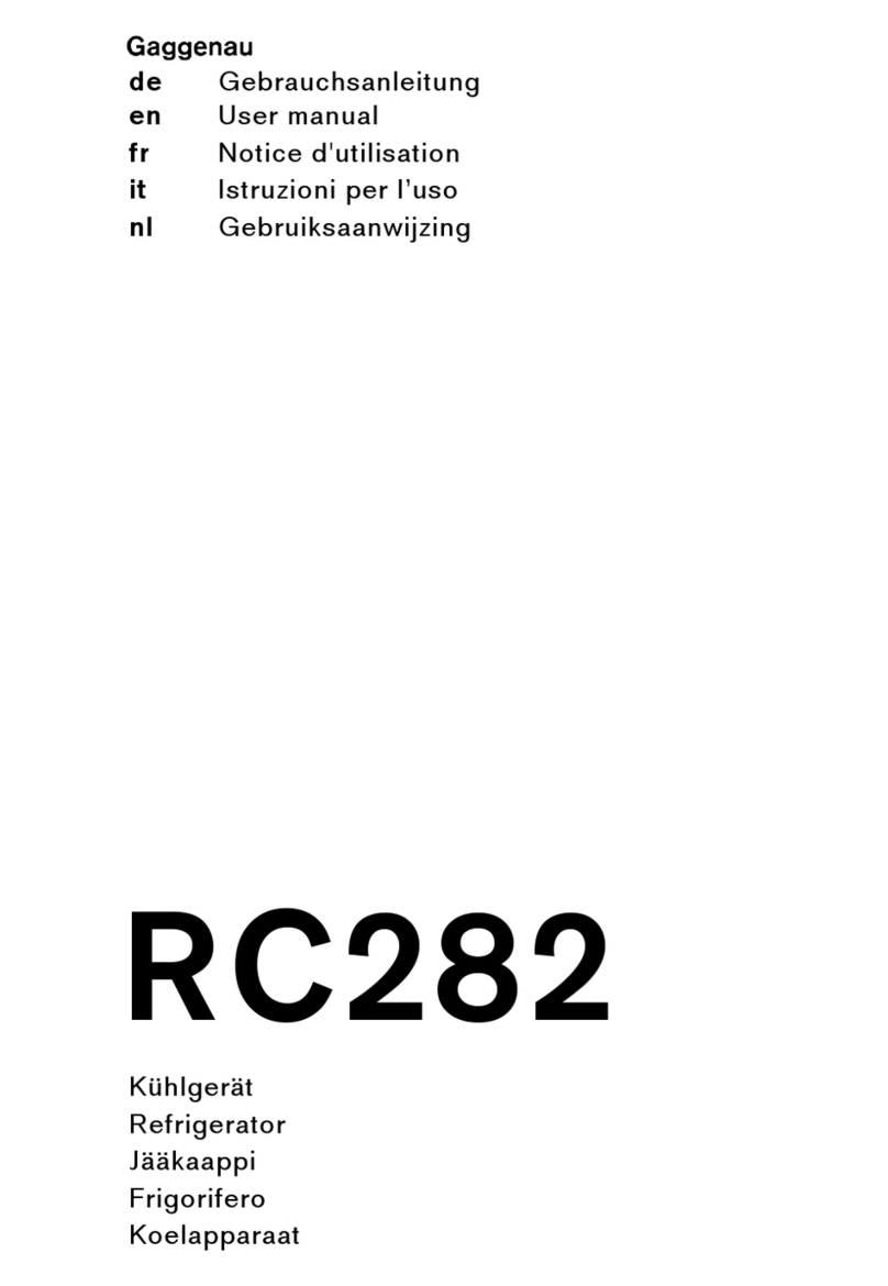 Gaggenau RC 282 user manual