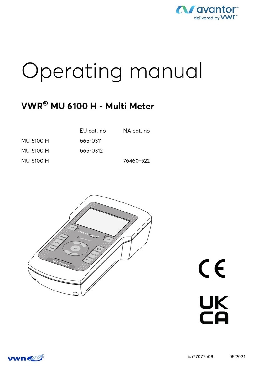 wtw VWR MU 6100 H operating manual wtw VWR MU 6100 H operating manual