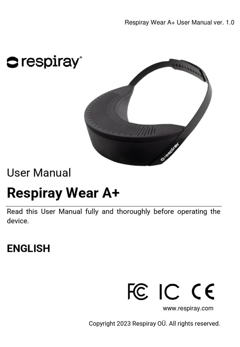 Respiray Wear A+ user manual