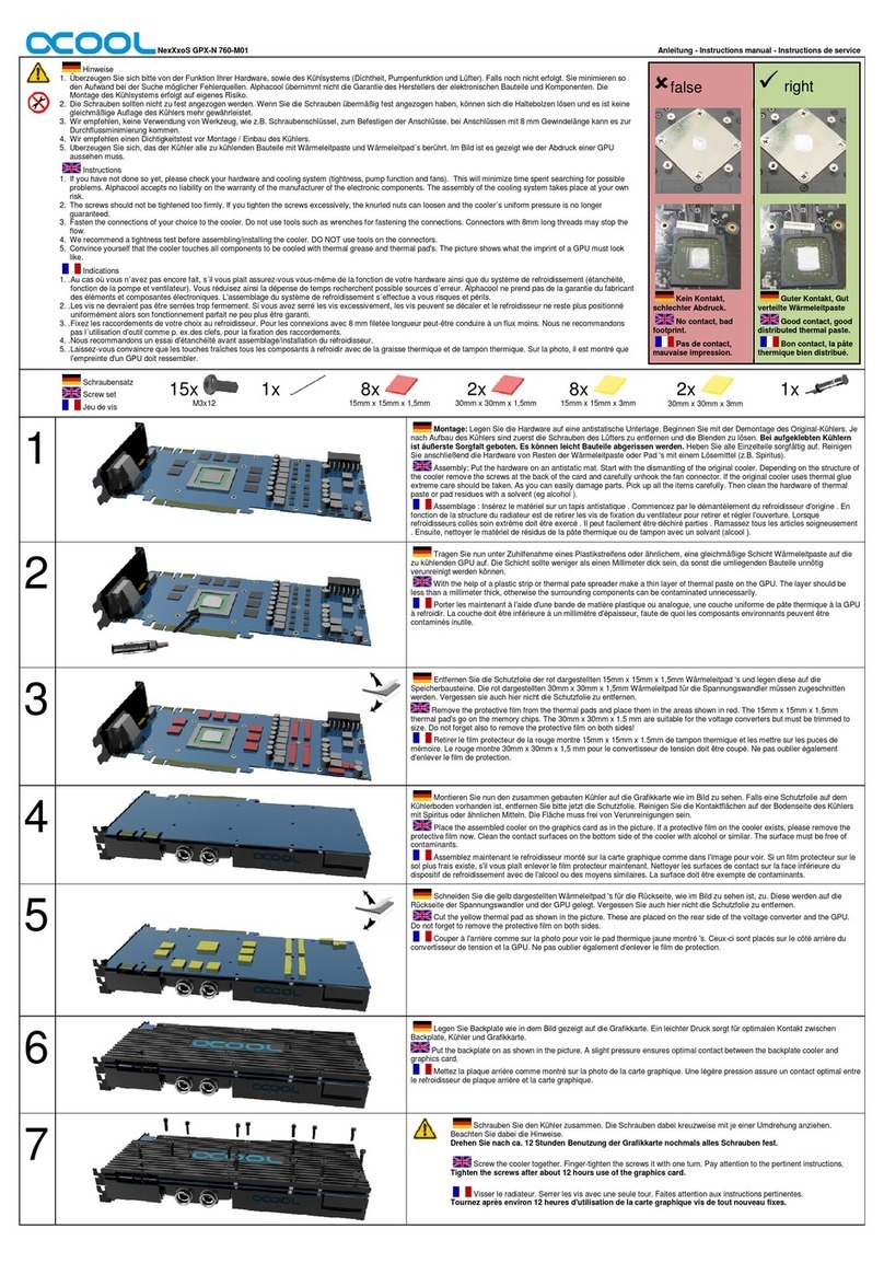 Alphacool NexXxoS GPX-N 760-M01 User manual