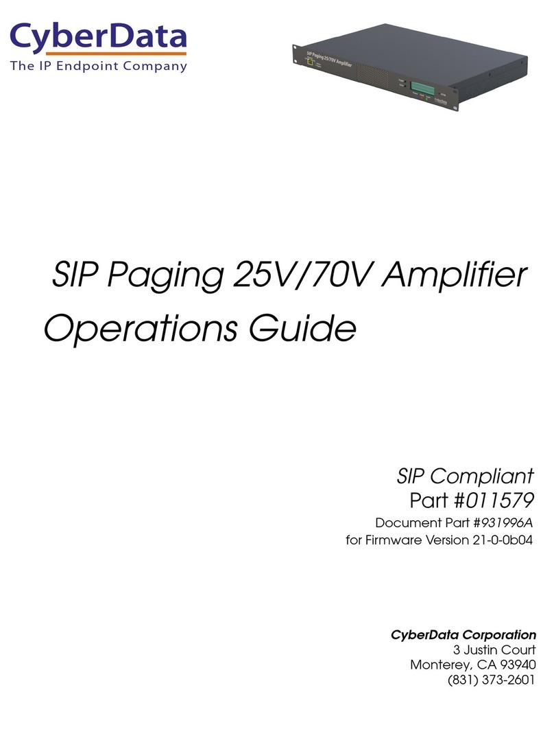 CyberData 011579 User manual