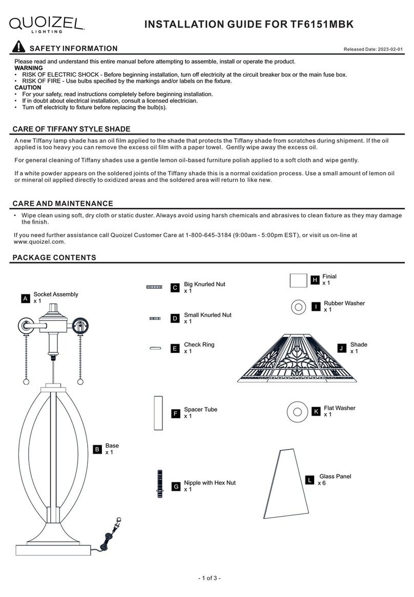 Quoizel TF6151MBK User manual