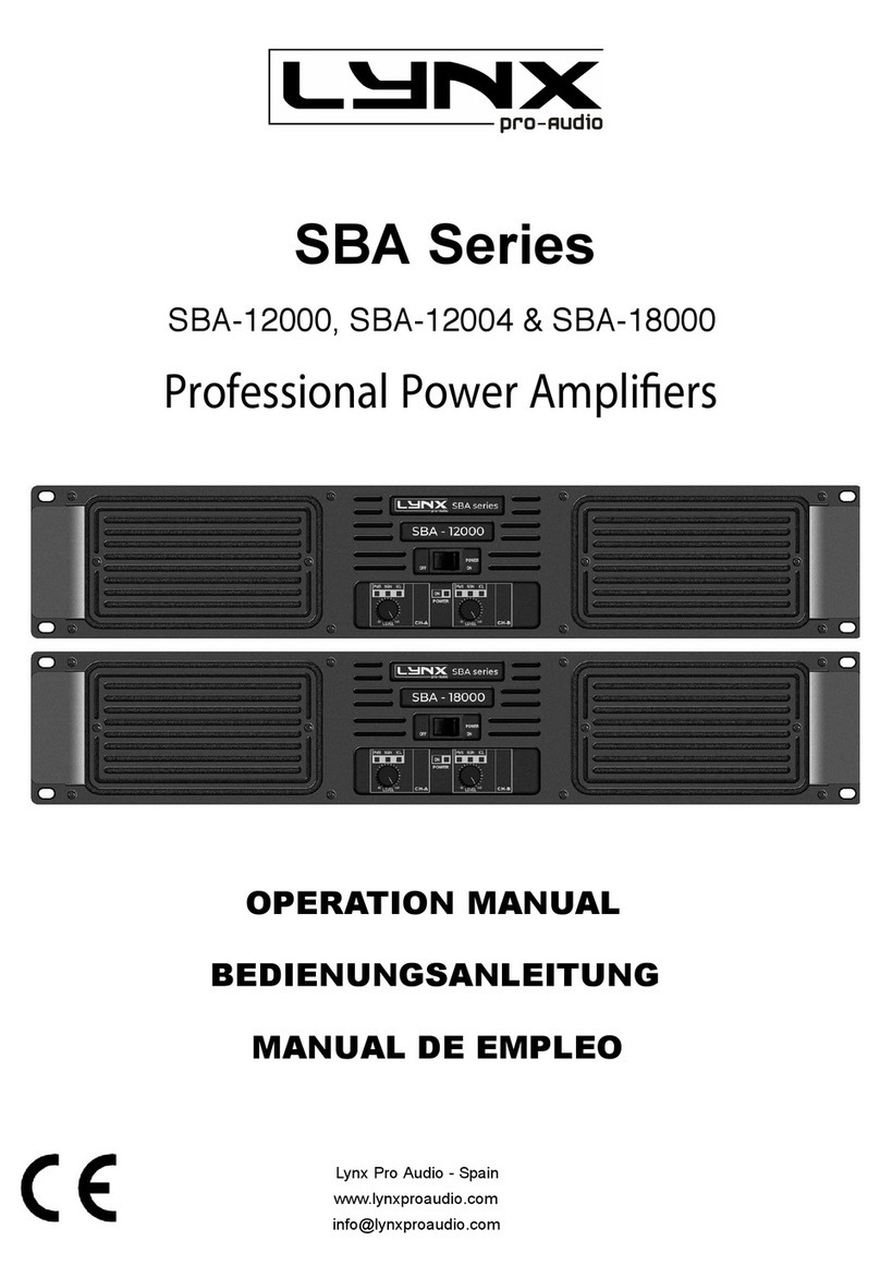 Lynx SBA Series User manual