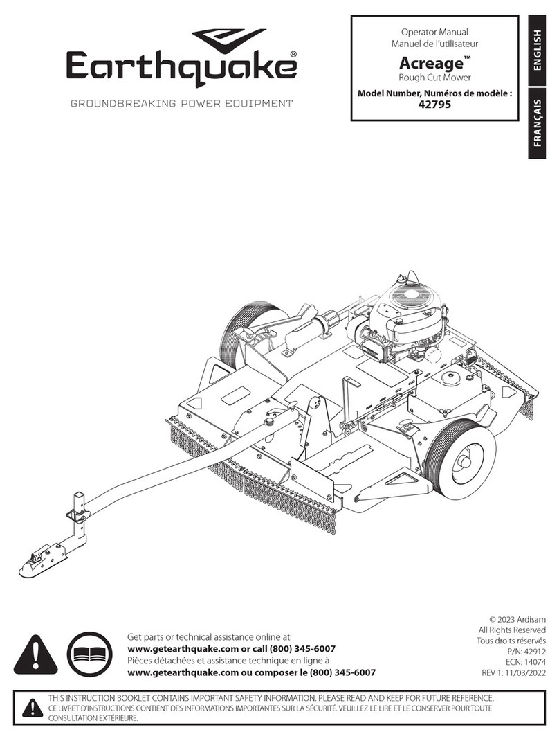 EarthQuake Acreage Operator's manual