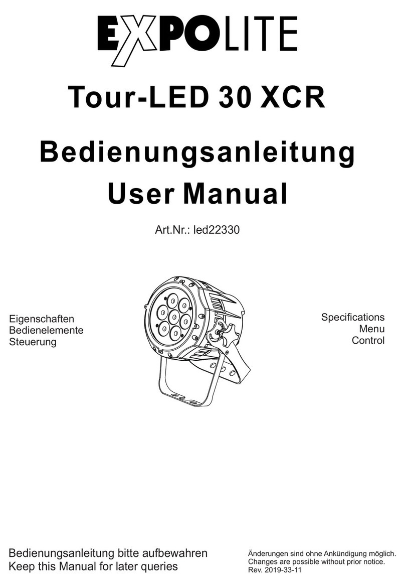 Expolite Tour-LED 30 XCR user manual Expolite Tour-LED 30 XCR user manual