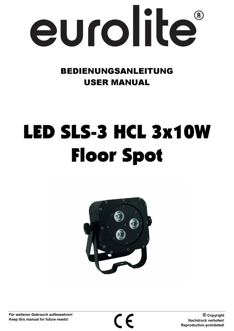 EuroLite LED SLS-3 HCL 3x10W user manual