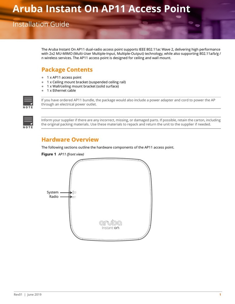 Aruba Instant On AP11 installation guide