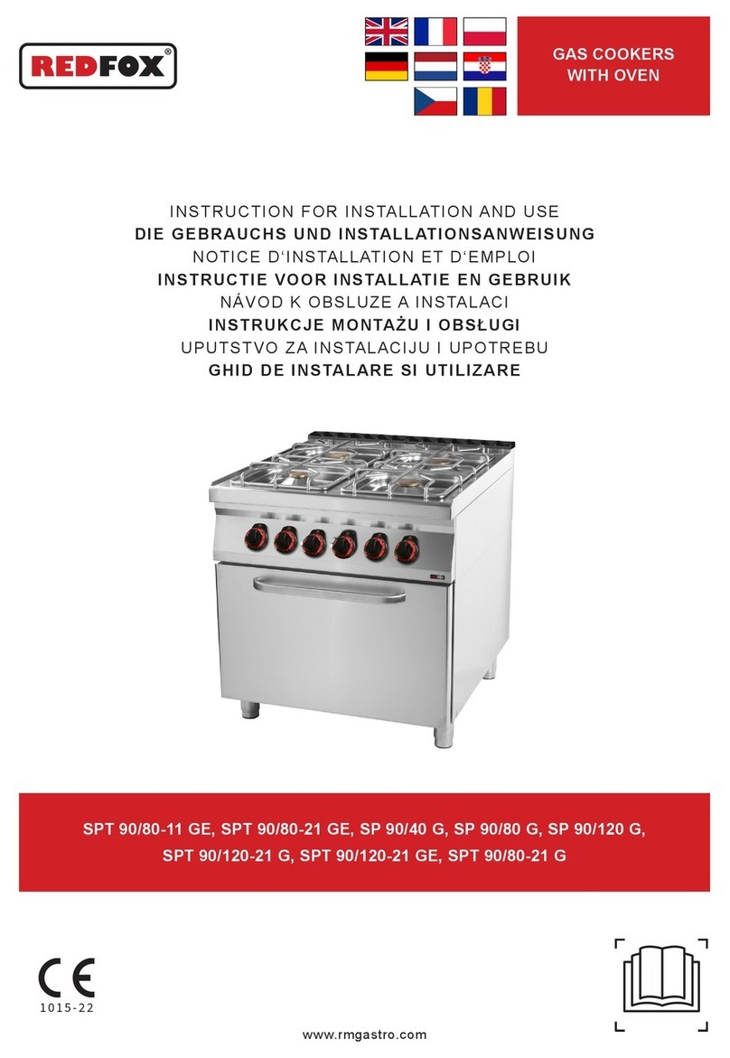 Redfox SPT 90/80-11 GE Instructions for installation and use Redfox SPT 90/80-11 GE Instructions for installation and use
