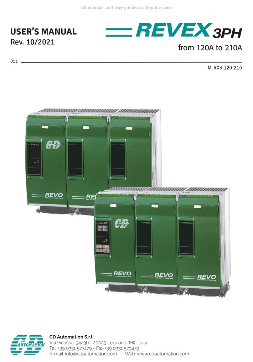 CD Automation Revo Revex RX3 Series user manual
