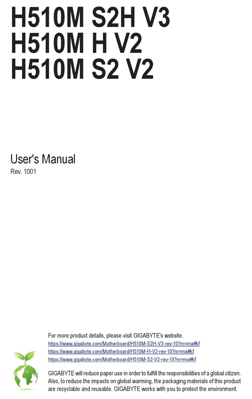 Gigabyte H510M S2H User manual