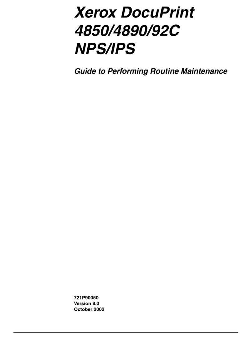 Xerox DocuPrint 4890 User manual