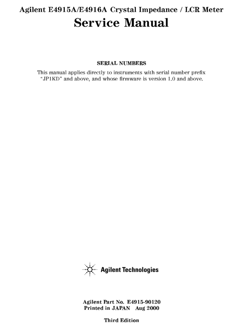 Agilent Technologies E4915A User manual
