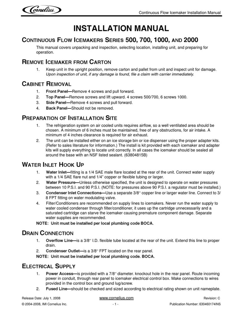 Cornelius 1000-Series User manual