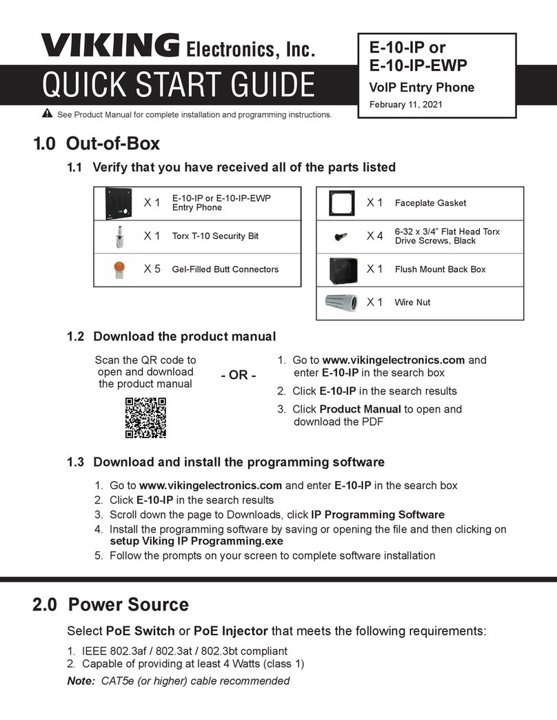 Viking Electronics E-10-IP-EWP quick start guide