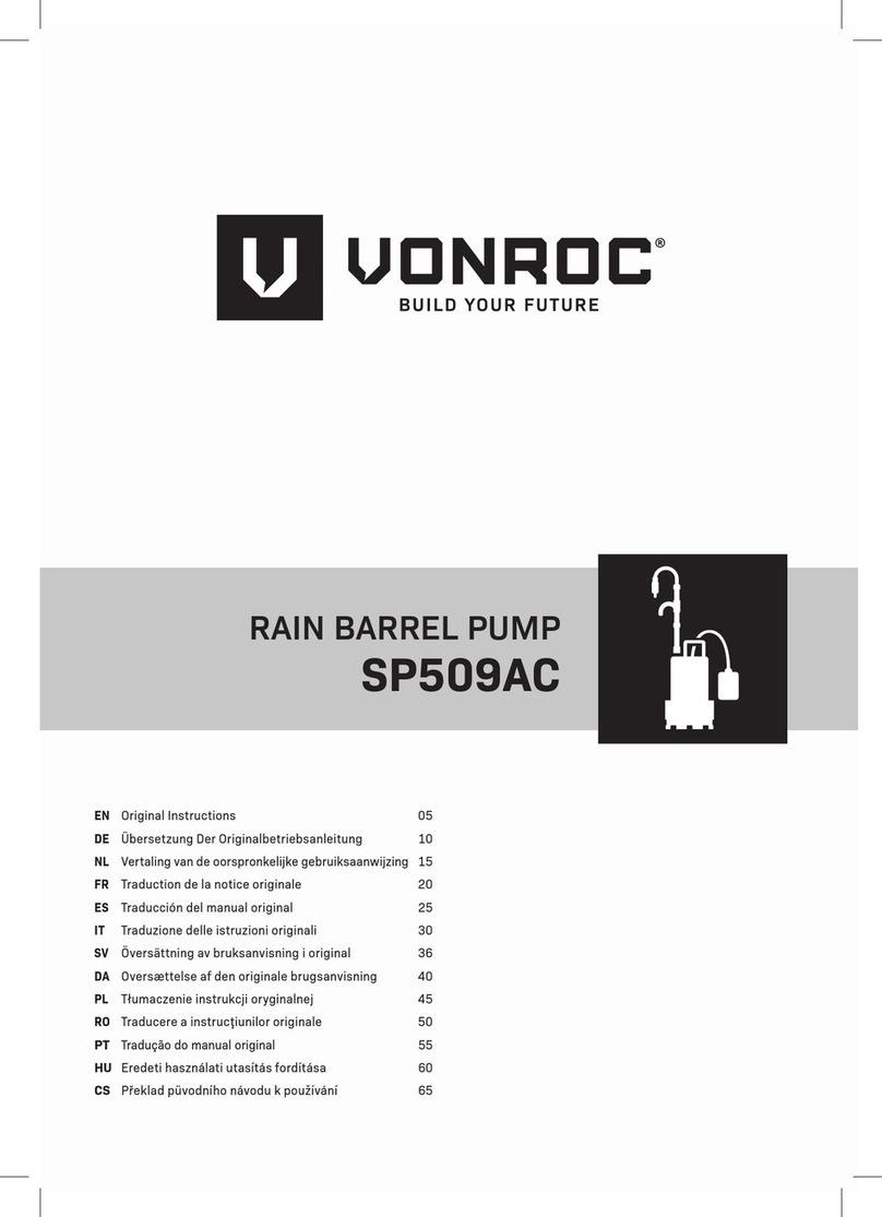 VONROC SP509AC User manual