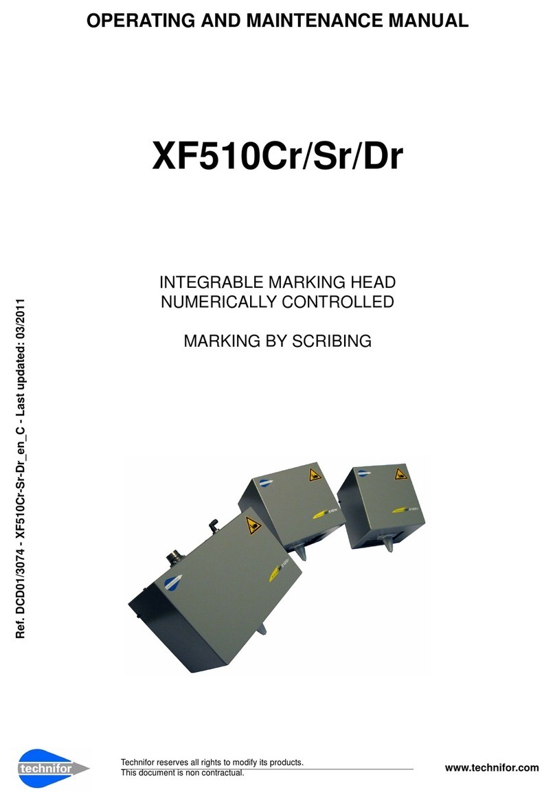 Technifor XF510Cr Operating instructions