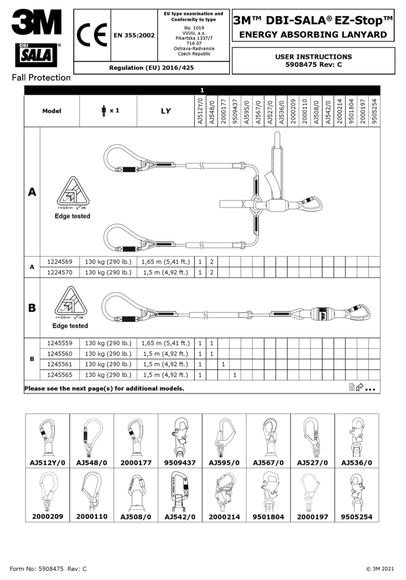 3M DBI-SALA EZ-Stop AJ512Y/0 User instructions