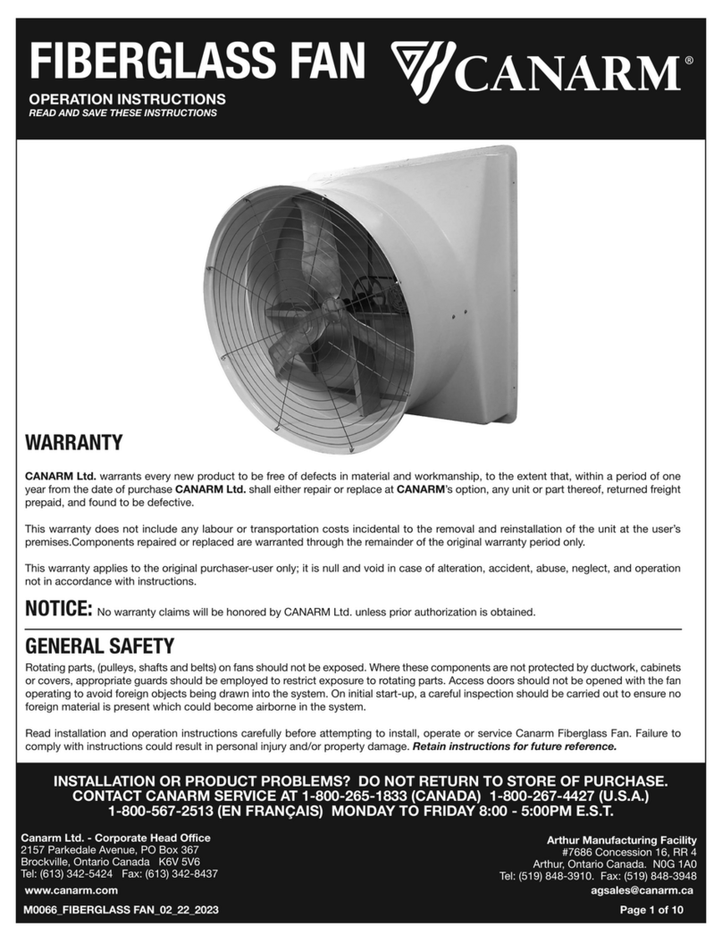 Canarm FGI18 User manual