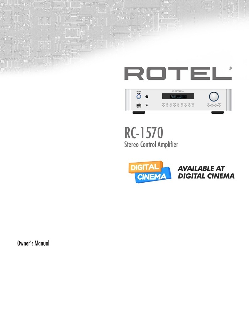 Rotel RC-1570 owner's manual
