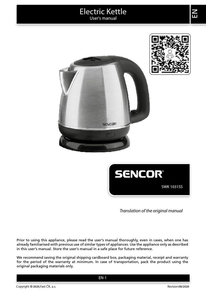 Sencor SWK 1031SS user manual