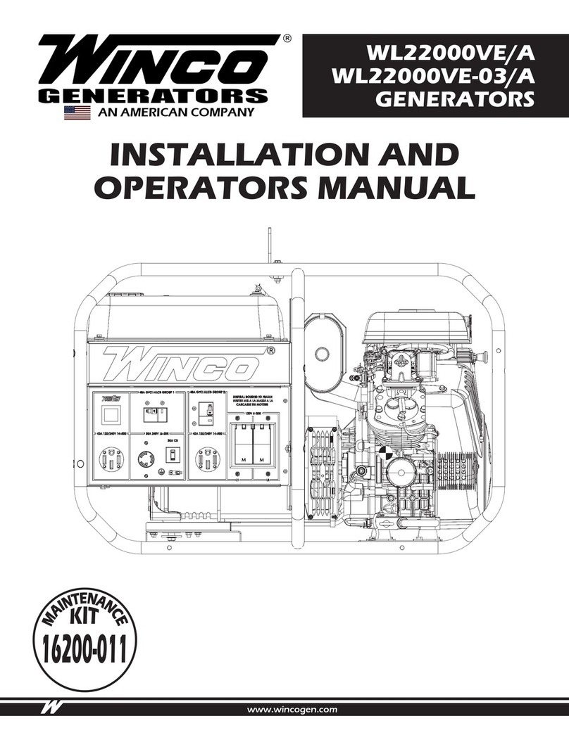 Winco WL22000VE-03/A Setup guide