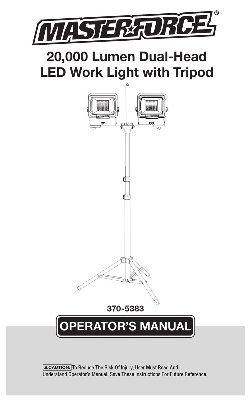 MasterForce 370-5383 Operator's manual