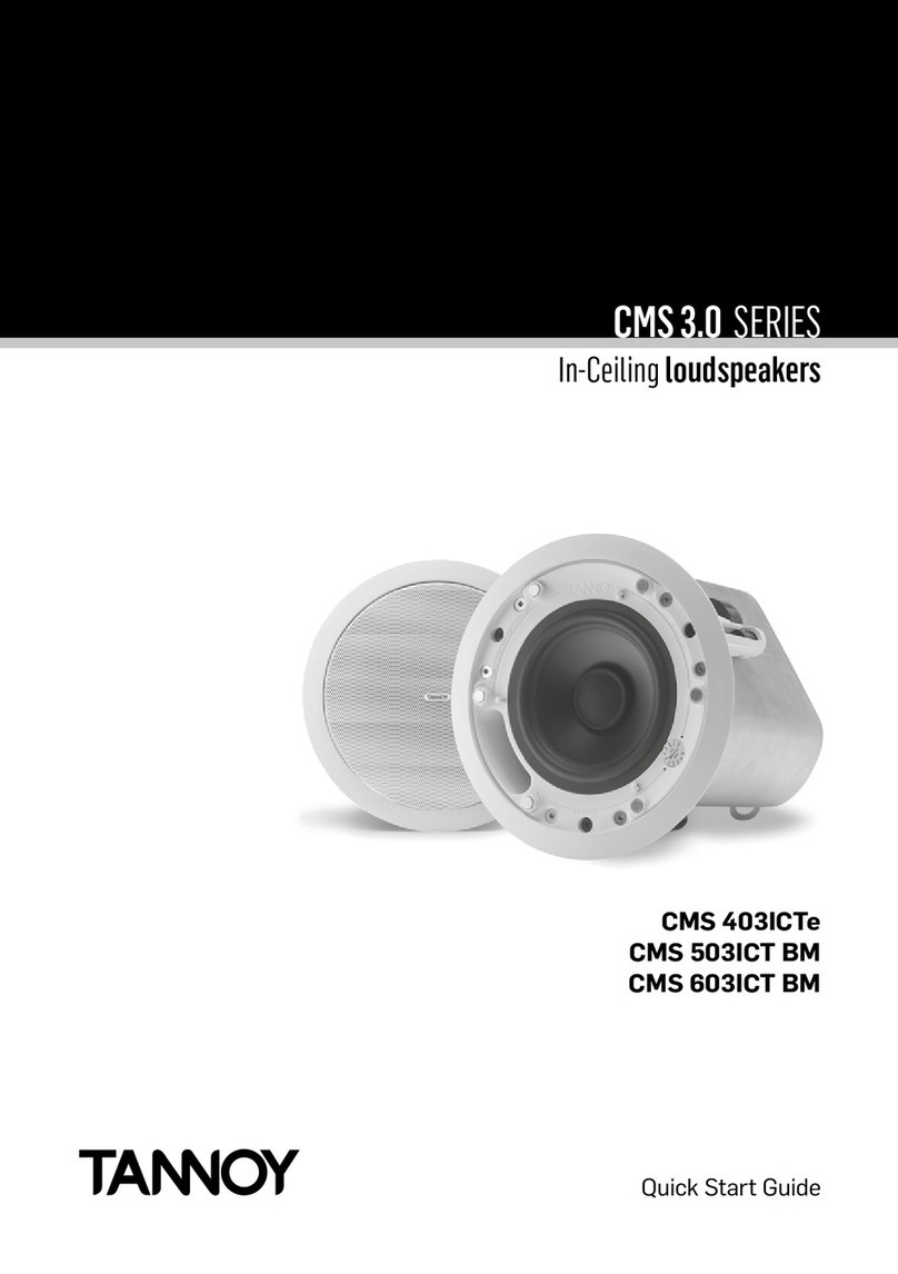 Tannoy CMS 3.0 series User manual