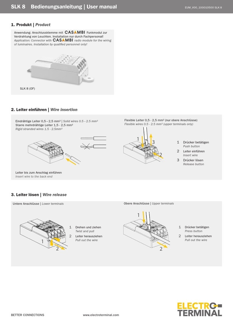 Electro Terminal SLK 8 user manual