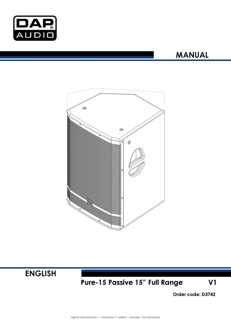 DAPAudio Pure-15 User manual