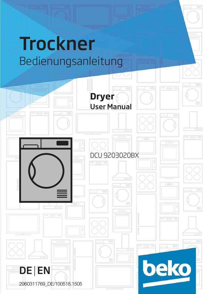Beko DCU 9203020BX User manual