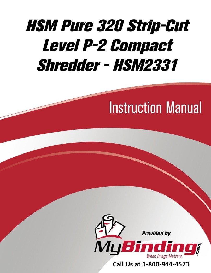 MyBinding HSM Pure 320 Strip-Cut User manual