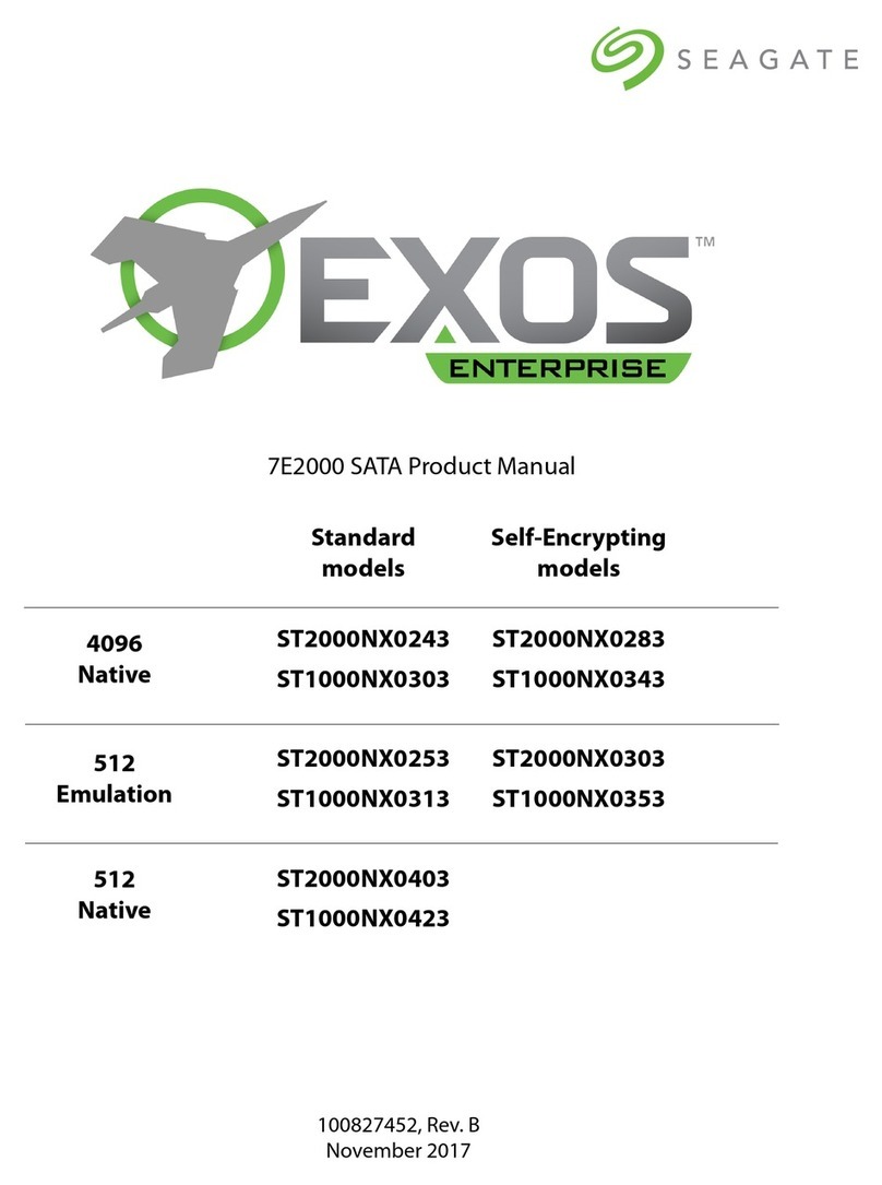 Seagate EXOS ENTERPRISE 7E2000 SATA User manual Seagate EXOS ENTERPRISE 7E2000 SATA User manual