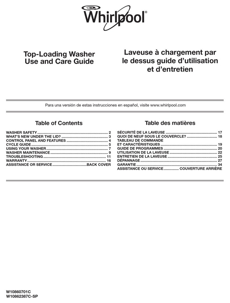Whirlpool W10860701C User manual