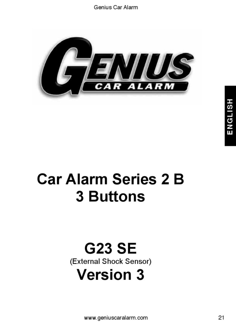 Genius Car Alarm 2B Series manual