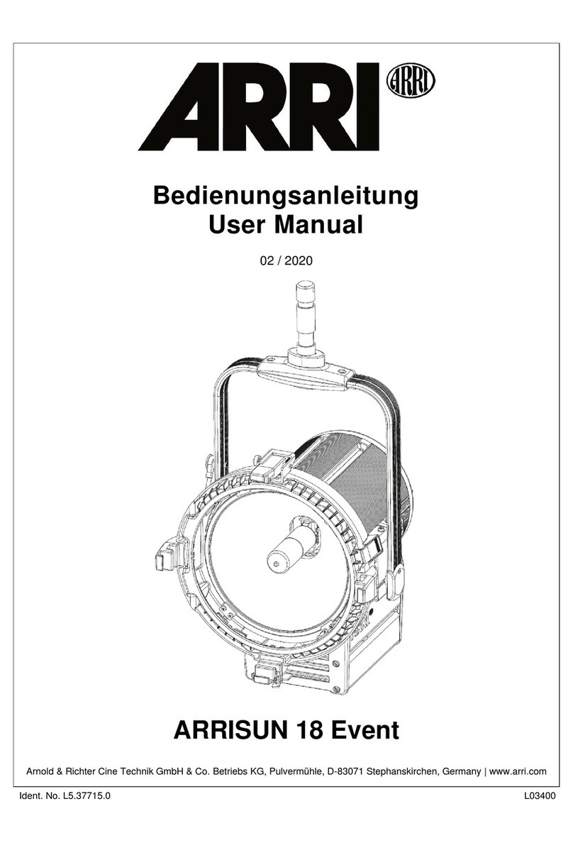 ARRI ARRISUN 18 Event user manual