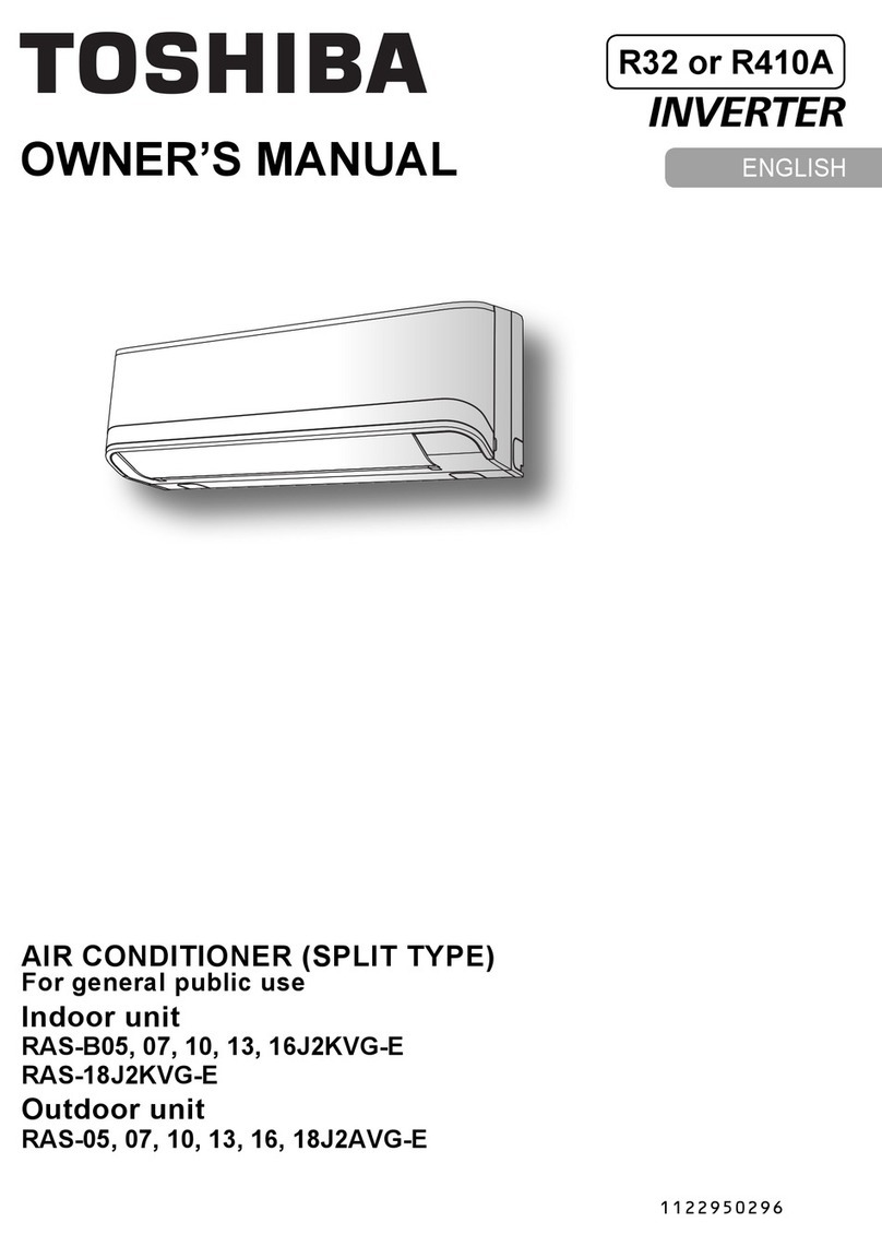 Toshiba RAS-18J2AVG-E User manual