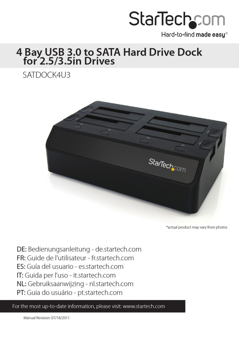 StarTech.com SATDOCK4U3 User manual