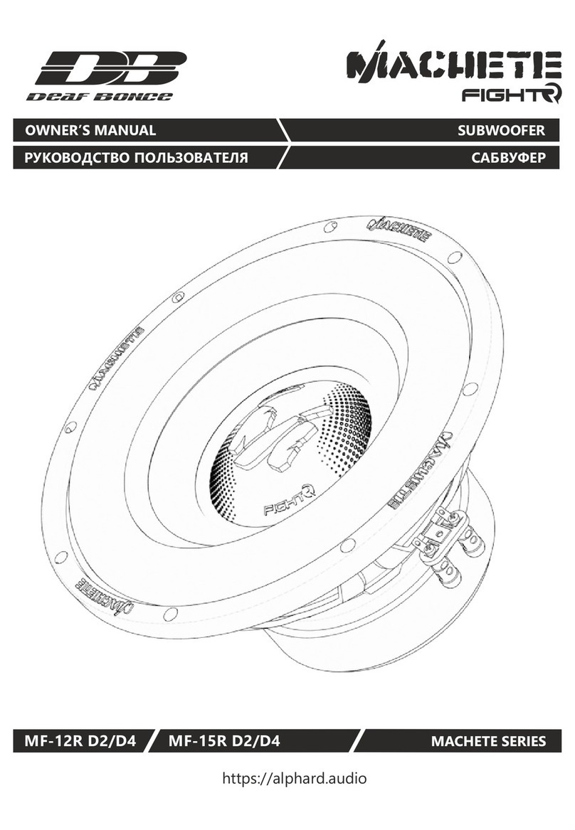 Deaf Bonce MF-12R D2 owner's manual