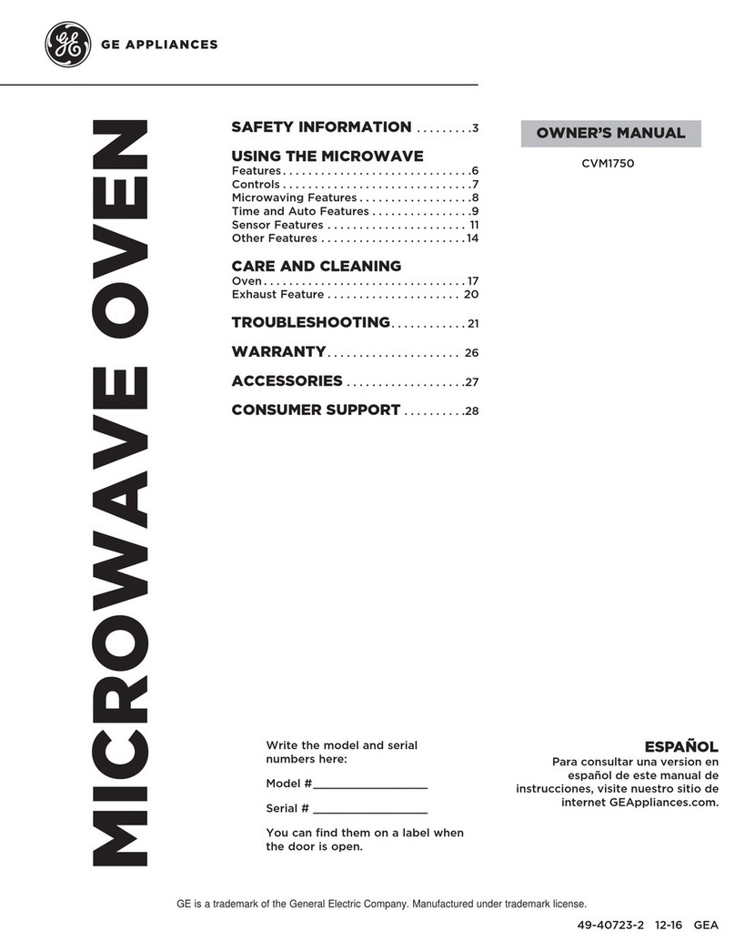 GE CVM1750 User manual