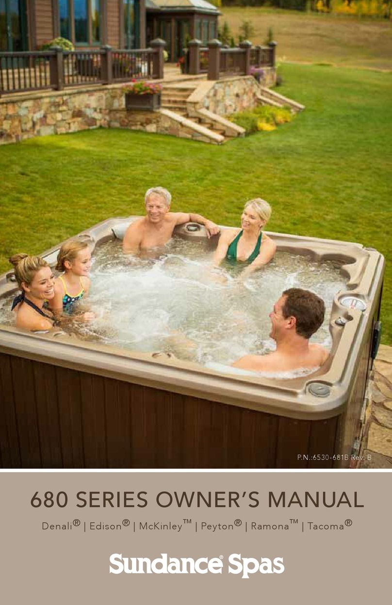 Sundance Spas Edison User manual Sundance Spas Edison User manual