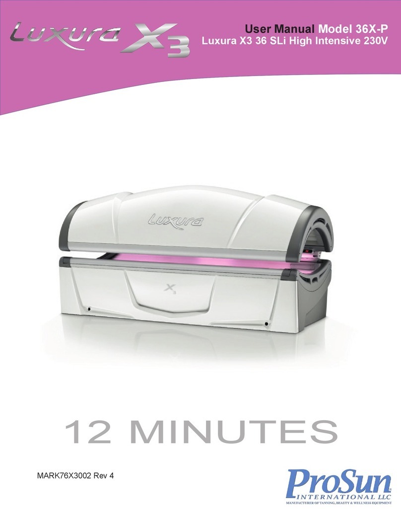ProSun Luxura X3 User manual