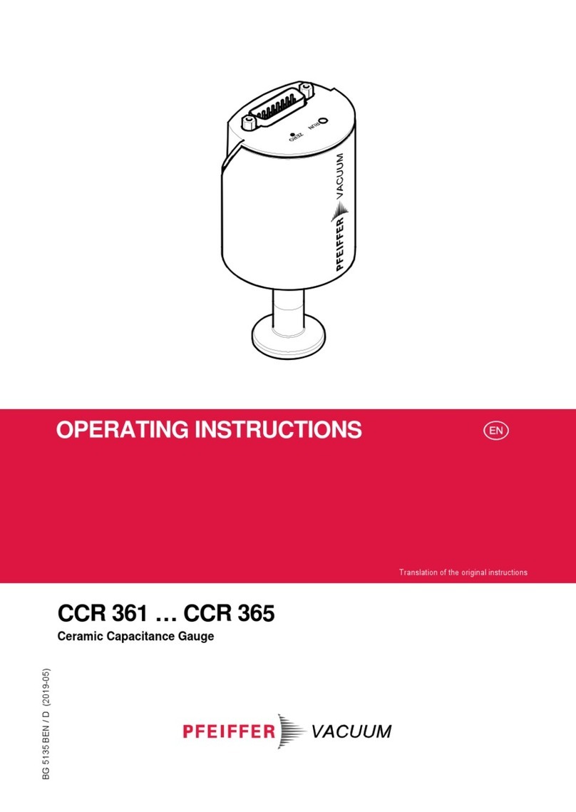 Pfeiffer Vacuum CCR 361 User manual