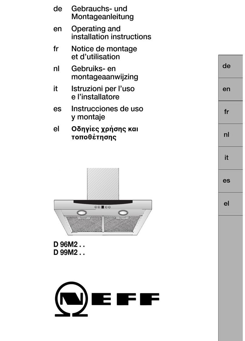 NEFF D 96M2 Series User manual