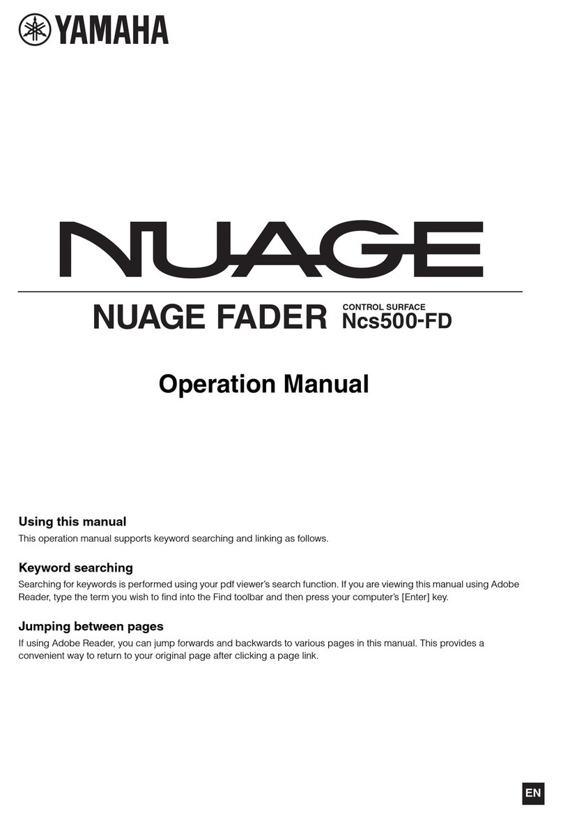 Yamaha Ncs500-FD Operation manual
