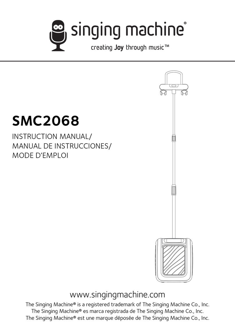 The Singing Machine SMC2068 instruction manual