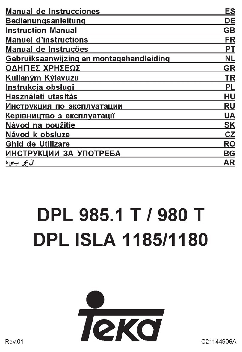 Teka DPL 985.1 T instruction manual