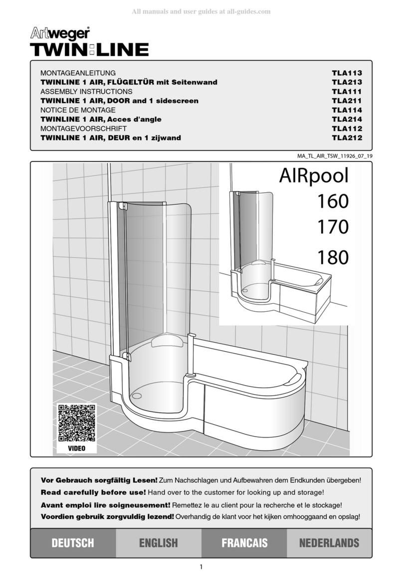 Artweger TWINLINE 1 AIR TLA113 User manual