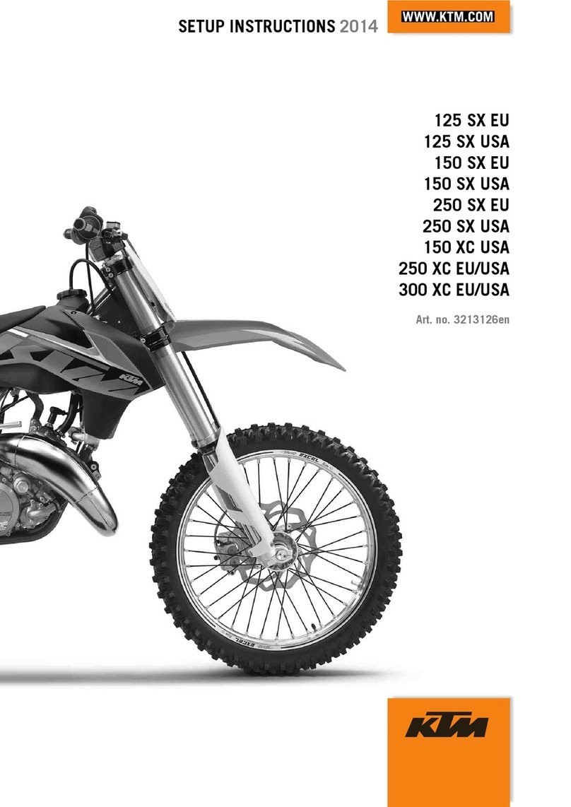 KTM 125 SX EU 2014 Setup instructions