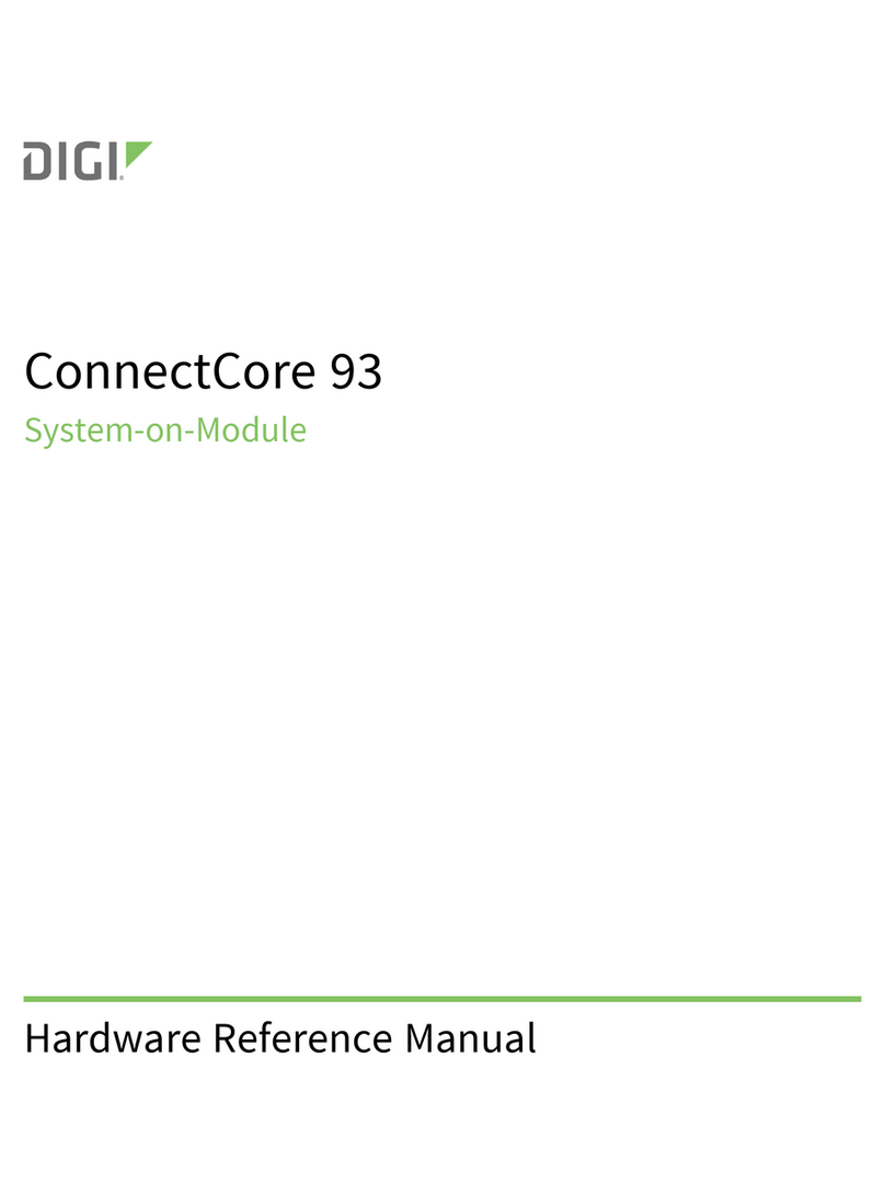 Digi ConnectCore 93 Hardware reference manual