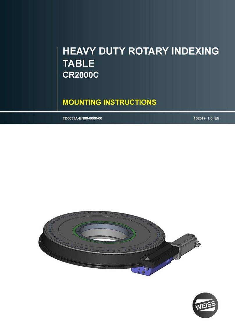 WEISS CR2000C Mounting instructions